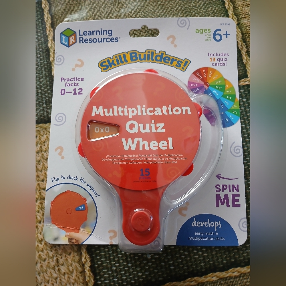 Multiplication Quiz Wheel - Red